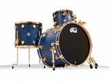 Batería DW Collectors Maple 3 Piezas Shell Pack Regal Blue Gold Hardware