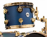 Batería DW Collectors Maple 3 Piezas Shell Pack Regal Blue Gold Hardware