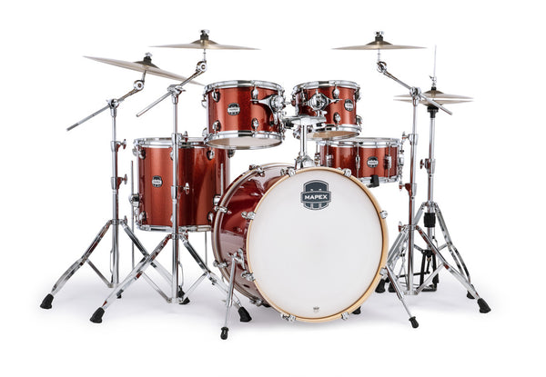 Bateria Mapex Armory Rock 5 Piezas Blood Orange Sparkle Shell Pack